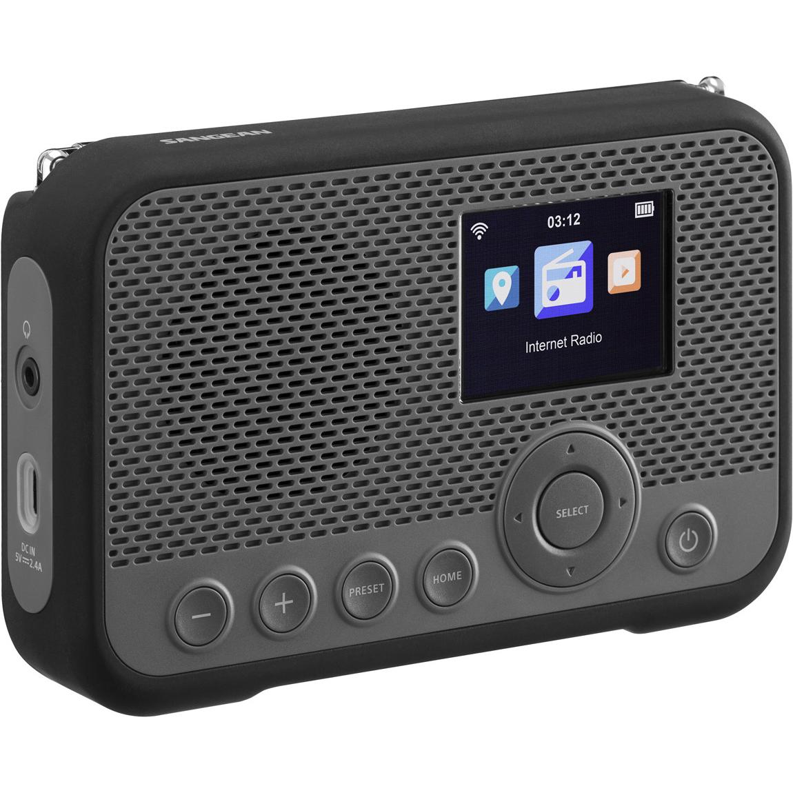 Thumbnail - Sangean WFR-39 (DAB+, FM, Internetradio, Bluetooth), Radio, Schwarz, Grau