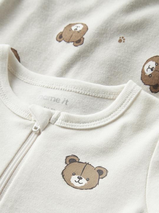 Produktbild Name it Nbnnightsuit 2p Zip Ff Pumice Bear Noos (92)