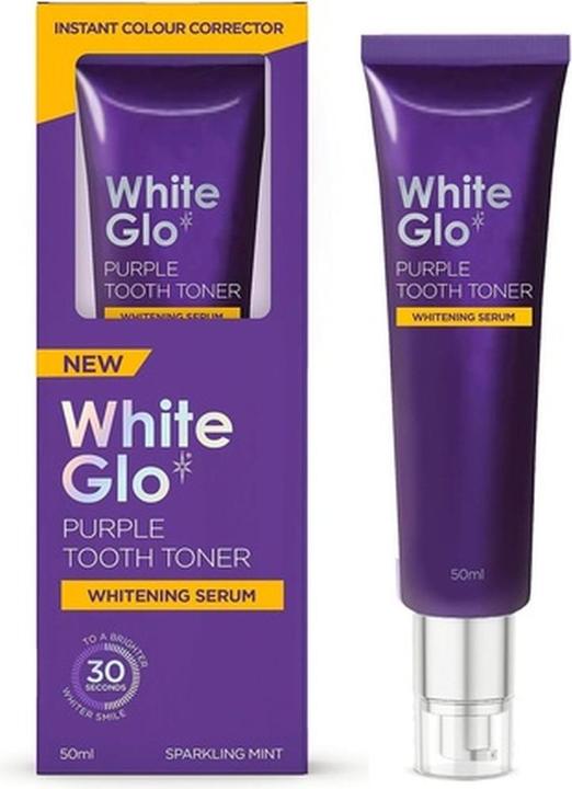 White Glo Purple Tooth Toner Whitening Serum (50 ml, Bleaching Crème)