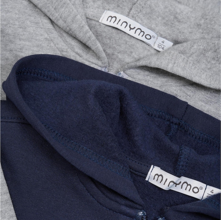 Produktbild Minymo Sweatjacke 2er Set Greymelange Gr. 116 (116)