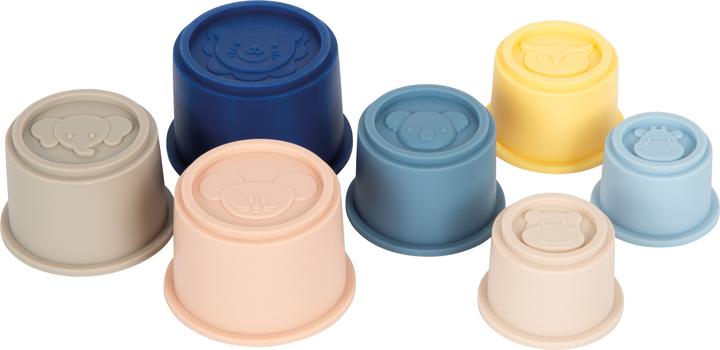 Actual product image small foot Silicone Stacking Cups