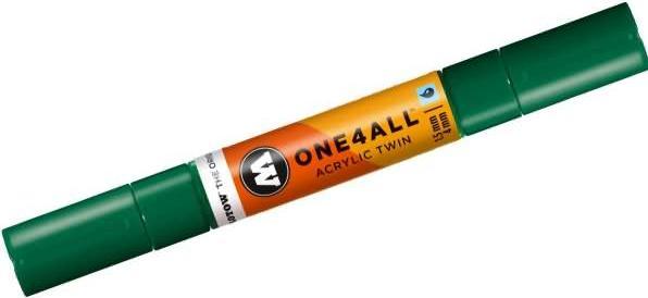 Actual product image Molotow Marqueur pour Maquettes - One4All Twin - Acrylique M. Vert - 1,5/4mm - -096 - 15 cm (1x)