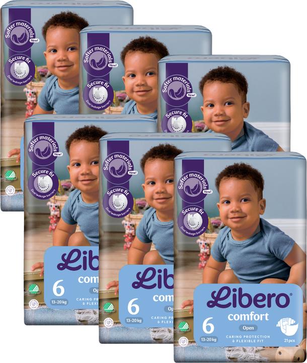 Actual product image Libero Comfort (Size 6, Monthly box, 176 Piece)