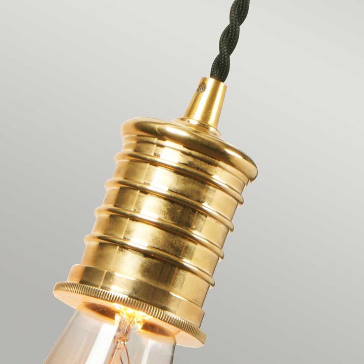 Produktbild Elstead Lighting Douille Wandleuchte E27 Schwarz-Messing poliert (E27, IP20)