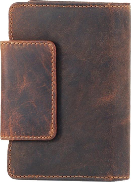 Image du produit Greenland Nature Porte-monnaie Montana en cuir 10 cm Compartiment pour téléphone portable