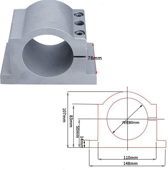 Actual product image Rattmmotor CNC spindle motor set