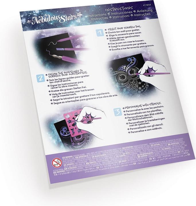 Actual product image Giochi Preziosi Scratch Pictures Nebulous Stars - Scratch Art