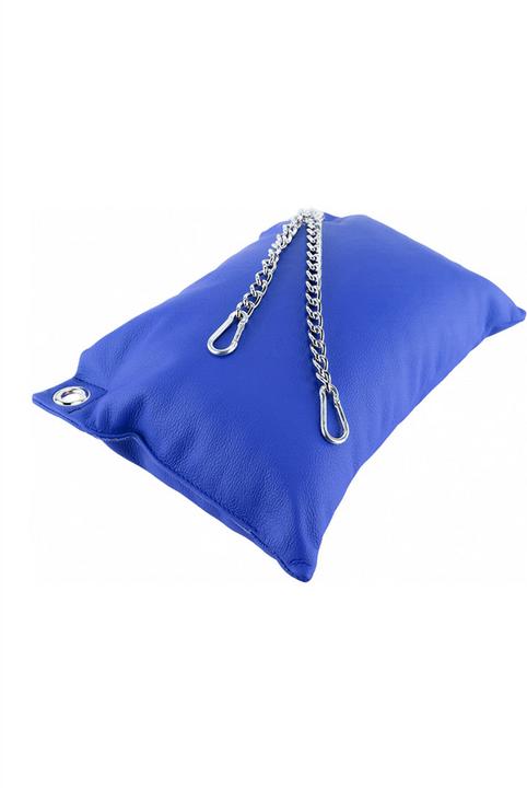 Actual product image Mr. Sling Leather pillow - Blue