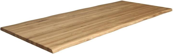 Home123 Tisch CONNECT - Platte 220x100 3-Schicht DL 40mm Eichenholzkante (220 x 100 x 4 cm)