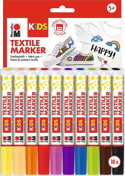 Immagine prodotto Marabu Matita tessile KiDS (Multicolore, 10 x)