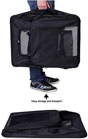 Actual product image Dibea Double Dog Transport Box (Cat, Dog, Foldable, Breathable)