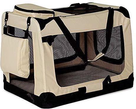 Actual product image Dibea Double Dog Transport Box (Cat, Dog, Foldable, Lockable, Breathable, Washable)