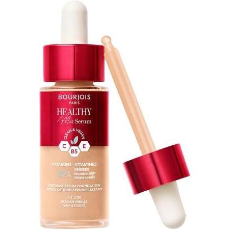 Thumbnail - Bourjois, Foundation, Healthy Mix Clean & Vegan Serum (51.2W Golden Vanilla)