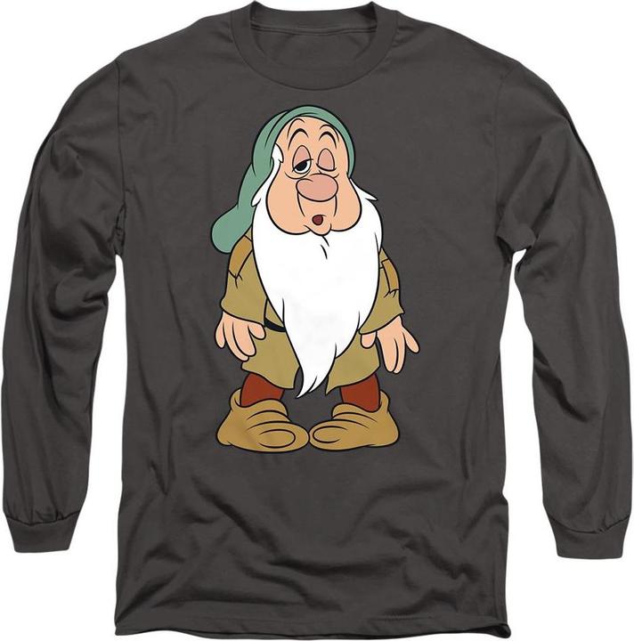 Actual product image Snow White Unisex Adult Struggles Sleepy T-Shirt (M)