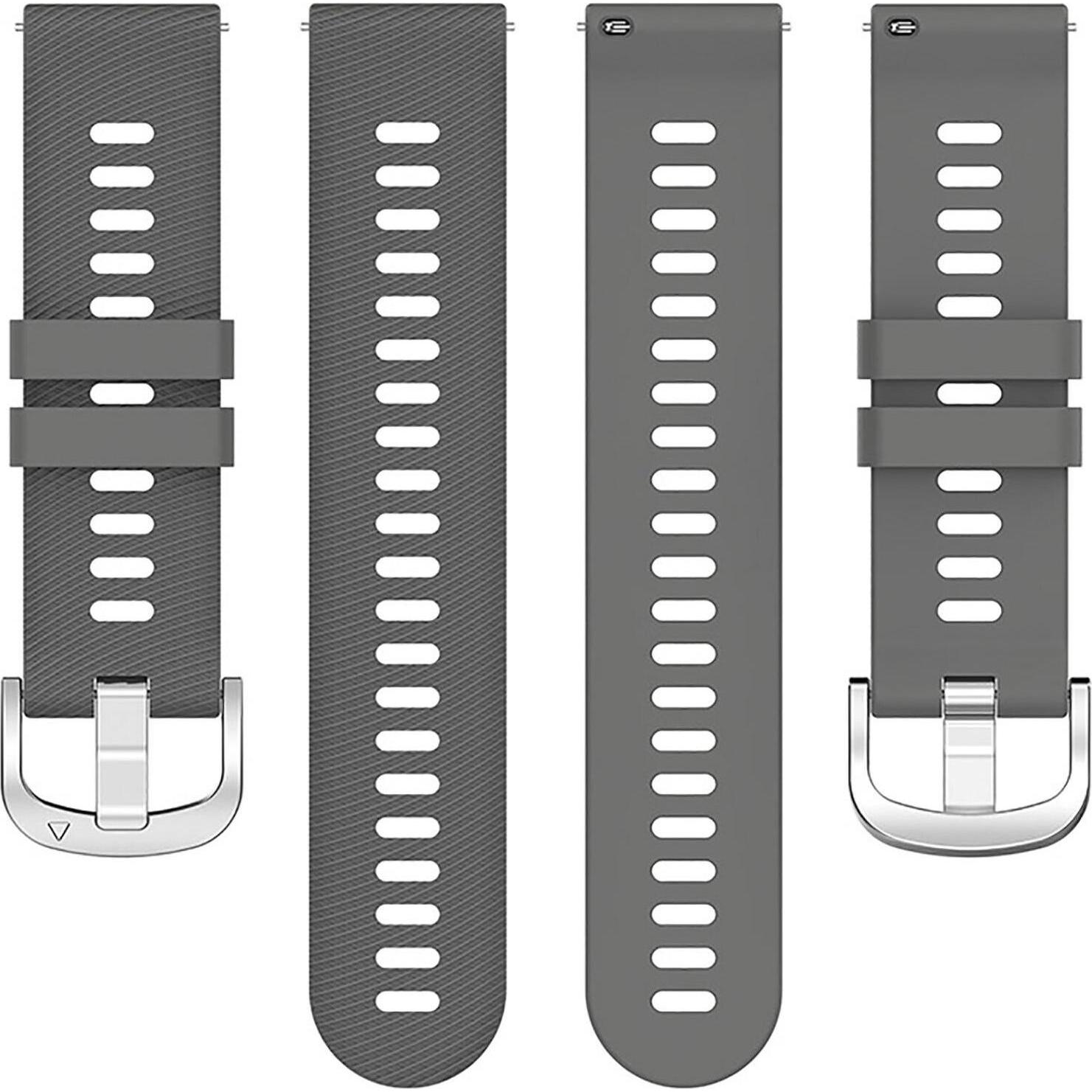 Strap-it Silikonarmband (Silikon, vivoactive 4), Uhrenarmband, Grau