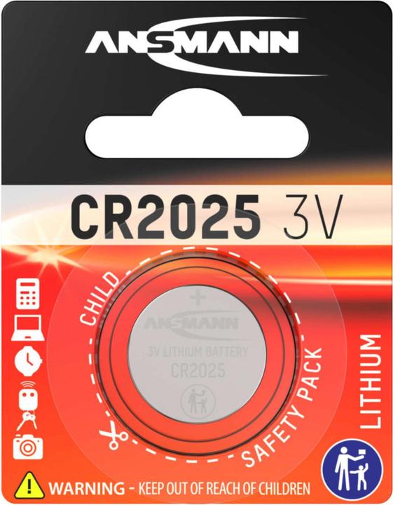 Produktbild Ansmann Lithium Zelle (1 Stk., CR2025, 165 mAh)