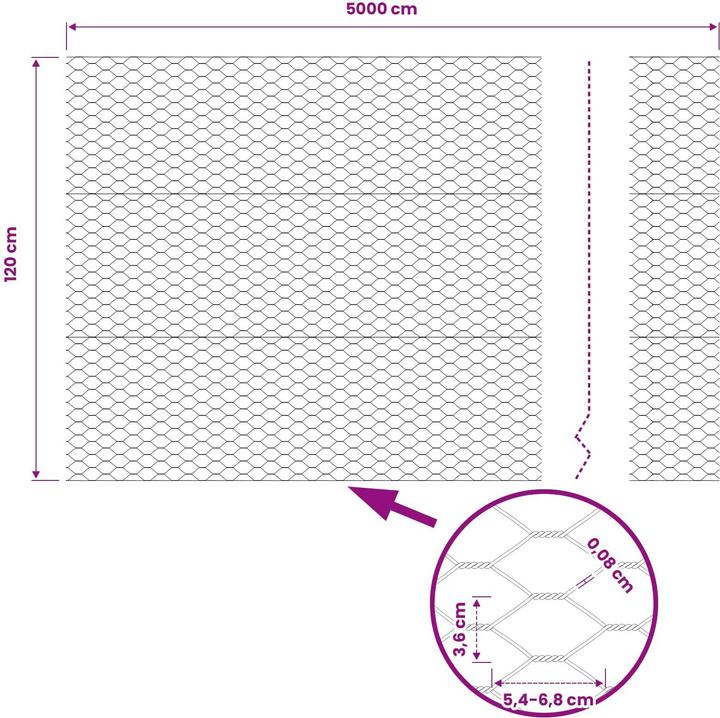 Produktbild vidaXL Hexagonzaun