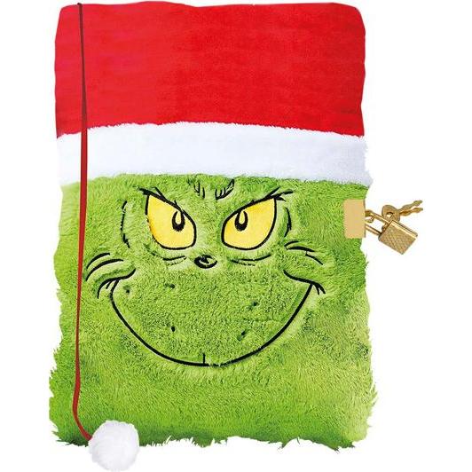 Totum, Heft + Block, Fluffy Notizbuch Grinch (21 x 14 cm)