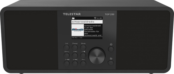 Produktbild Telestar TOP 250 DAB+ Internetradio schwarz (Internetradio, UKW, DAB+, Bluetooth, WLAN)
