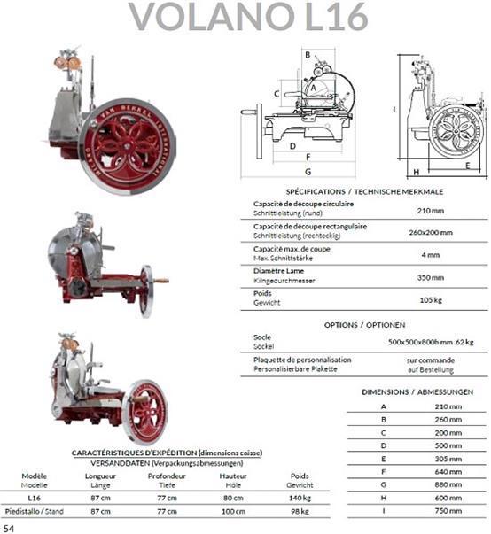 Immagine prodotto Berkel Volano L16