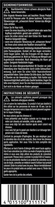 Nutritional values and ingredients Syoss Oleo Intense (5-92)