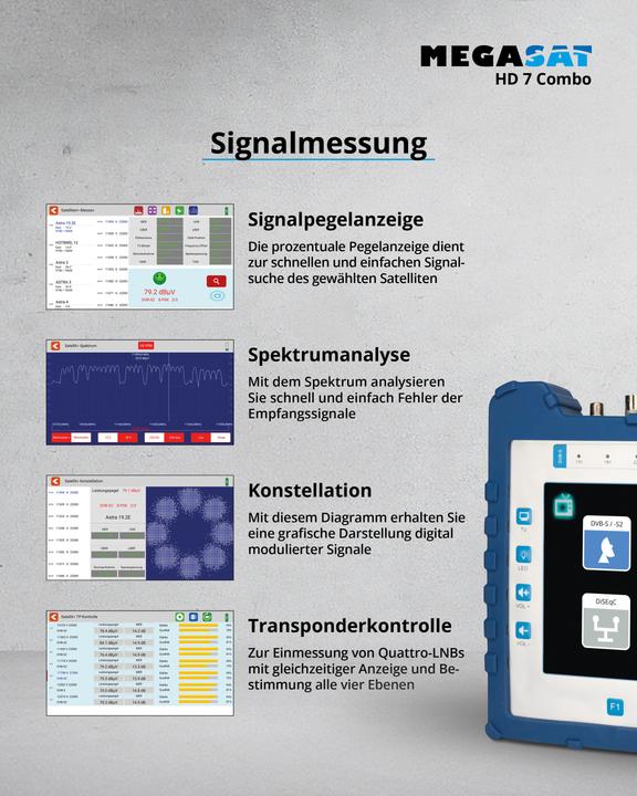Immagine prodotto Megasat HD 7 Combo Antenna Meter (Tecnologia di misura)