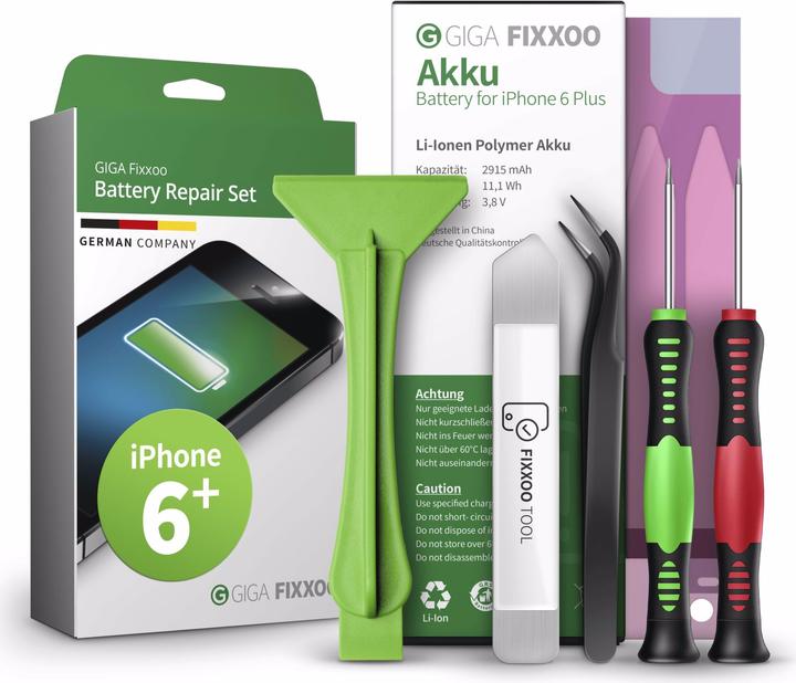 Produktbild Giga Fixxoo iPhone 6 Plus Akku Komplettset