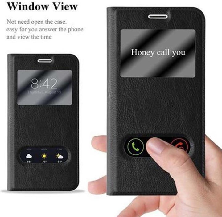 Produktbild Cadorabo Book mit View Doppelfenster Cover (Samsung Galaxy J7 2016)