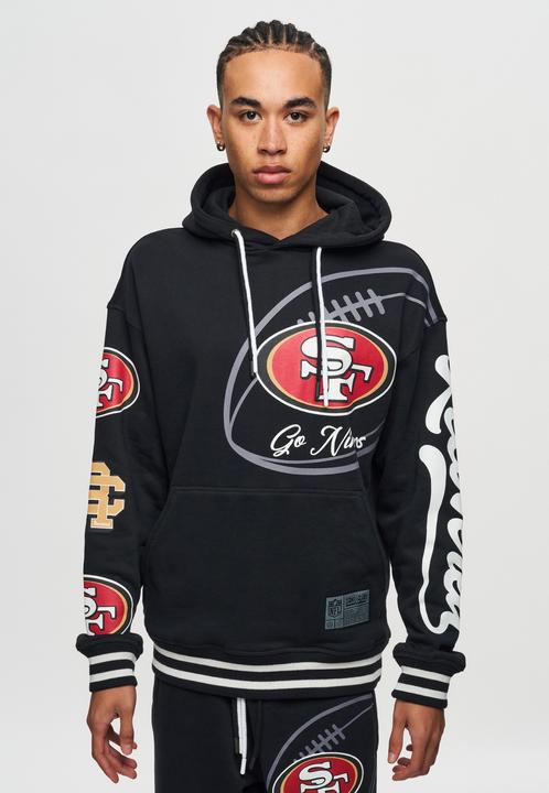 Actual product image Recovered Re:covered Fleece Hoody - PATCHES San Francisco 49ers (S)