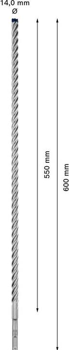 Actual product image Bosch Professional Zubehör Expert SDS plus-7X hammer drill, 14 x 550 x 600 mm (14 mm)