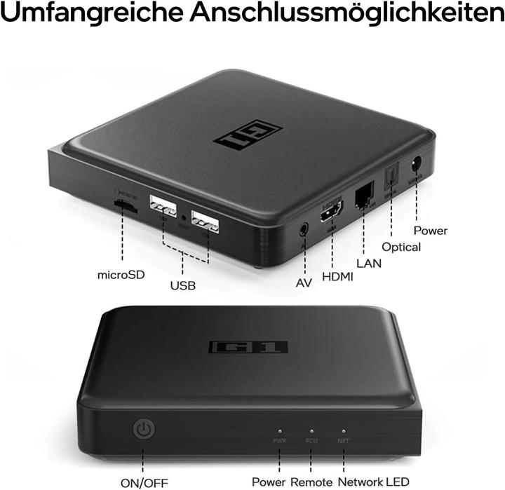Produktbild Orbsmart 4K HDR Smart TV-Streaming-Player mit WLAN 6, Chromecast und Android TV 14 (32 GB, Android 14)