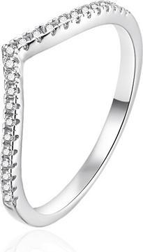 Produktbild Agato - Elegant silver ring with zircons AGT-R41W - Circuit: 54 mm (54, 925 Silber)