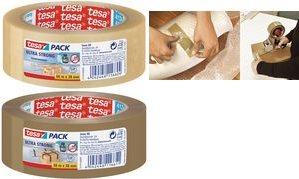 Produktbild tesa tesapack ULTRA STRONG Paketklebeband - PVC Packband für festes Verpacken und sicheres Bündeln (50 mm)