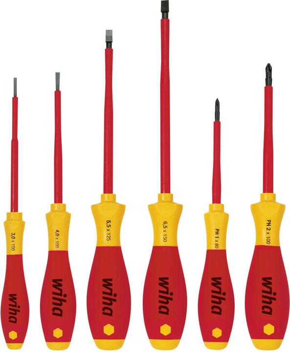Actual product image Wiha Screwdriver set (Slotted screws, Phillipps cross recess (PH))
