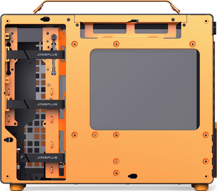 Productafbeelding Jonsplus MATX Handgreepkoffer Z20 - Zwart-Oranje (Mini-ITX, mATX)