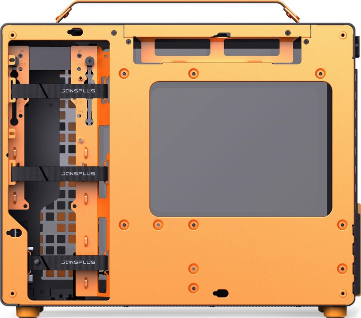Productafbeelding Jonsplus MATX Handgreepkoffer Z20 - Zwart-Oranje (Mini-ITX, mATX)