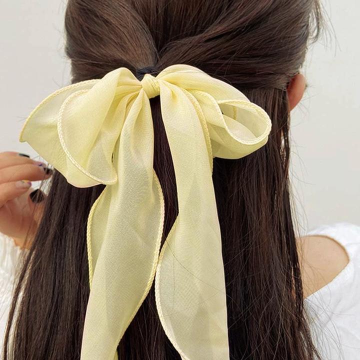 Immagine prodotto Avizar Transparenter Schleifen-Haargummi (Elastico per capelli)