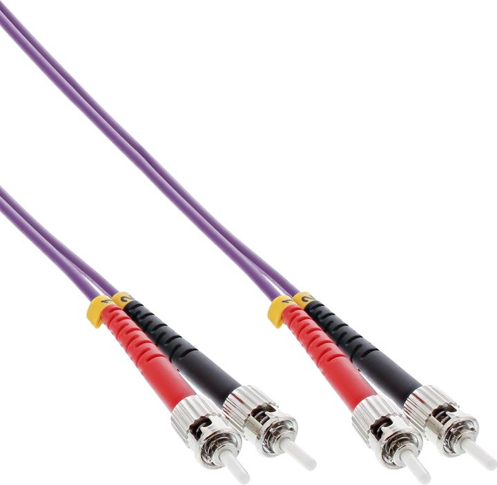 Produktbild InLine LWL Duplex Kabel ST/ST 50/125um OM4 7.5m (CAT6e, 7.50 m)