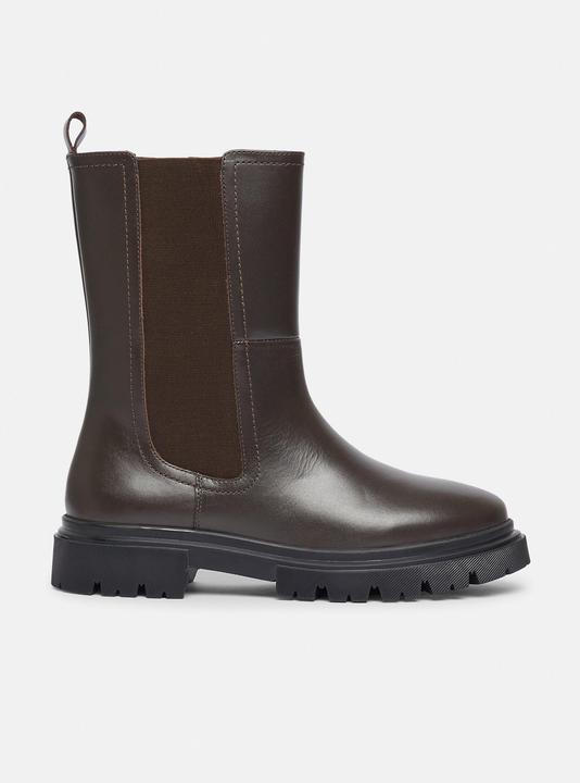 Comma Stiefel Chelsea-Boots aus glattem Rindsleder