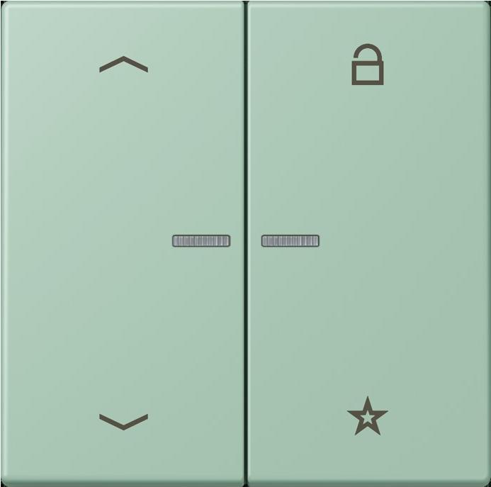 Actual product image JUNG eNet push-button Universal 1f.