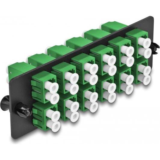 Thumbnail - Delock LWL Adapter Panel LC Duplex APC 12 Port grü, Server Zubehör, Grün