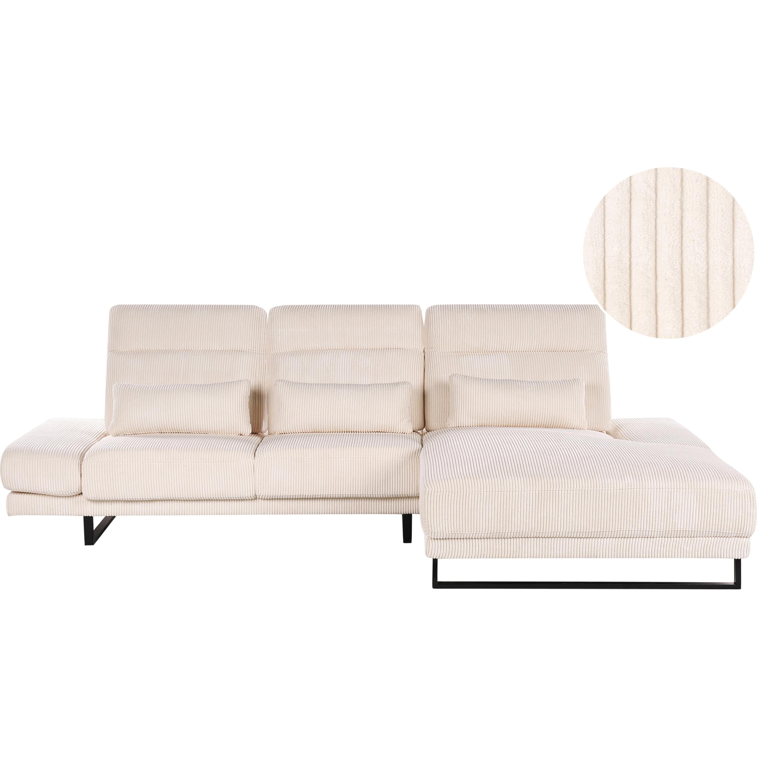 Beliani, Sofa, Ikast (Ecksofa)
