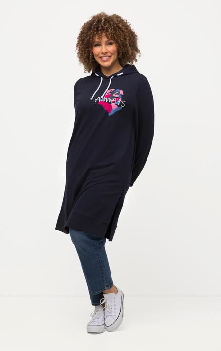 Actual product image Ulla Popken Extra Long Abstract Graphic Hoodie (46, 48)