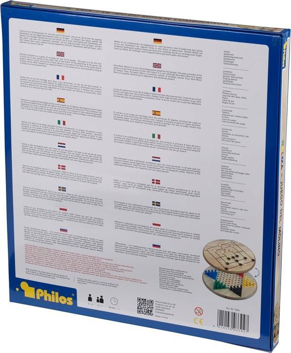 Produktbild Philos Halma-Mühle Kombination Maxi (Deutsch, Englisch, Französisch, 2 - 6 Spieler)