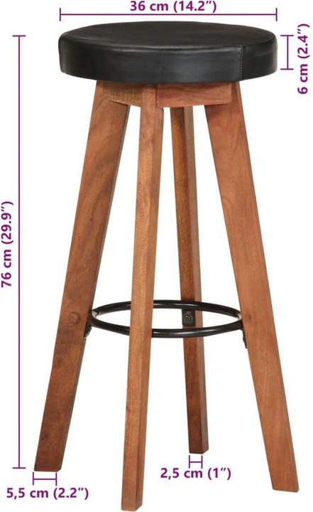 Produktbild vidaXL Barhocker