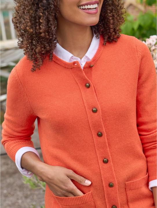 Produktbild Woolovers Strickjacke Rundhalsausschnitt Schafwolle (M)