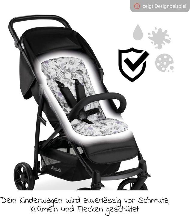 Actual product image Hauck Pushchair Seat liner Floral Grey