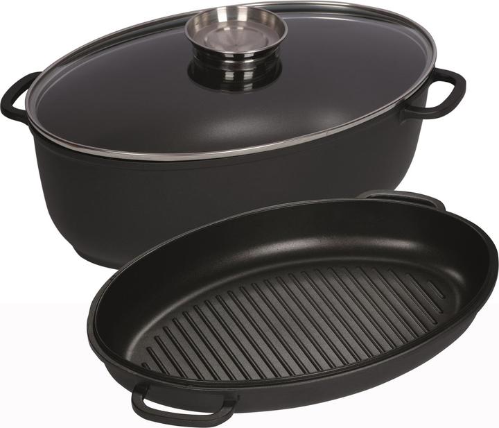 Actual product image Kelomat Roaster oval 3 pieces, 8L (38 cm, Pot, Aluminium)