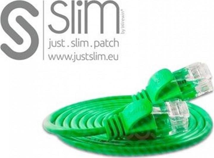 Produktbild Wirewin Slim Patchkabel: UTP, 7.5m, grün (U/UTP, CAT6, 7.50 m)