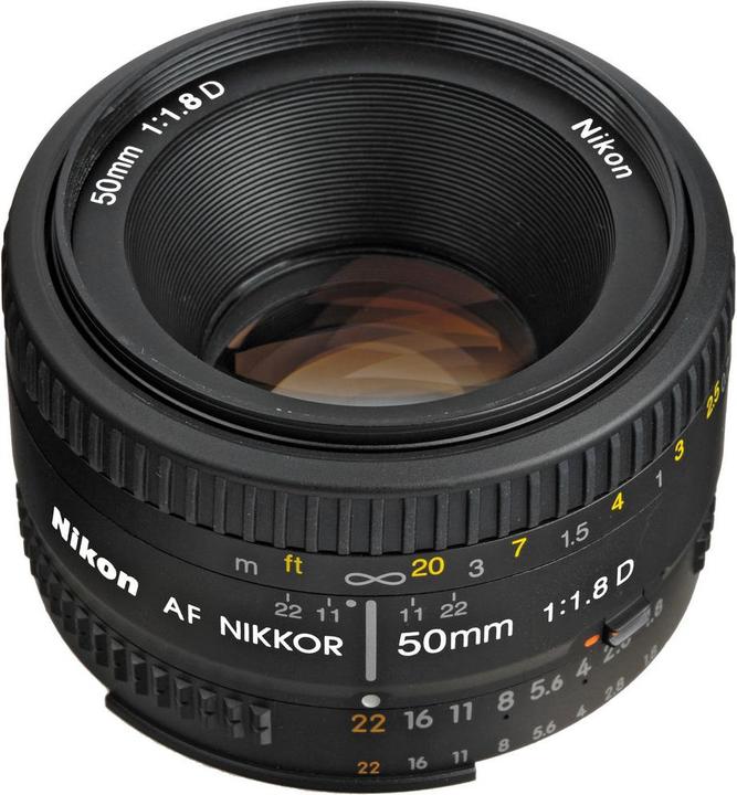 Immagine prodotto Nikon AF Nikkor 50mm f/1.8D - (EU) (Nikon F, Full-frame)